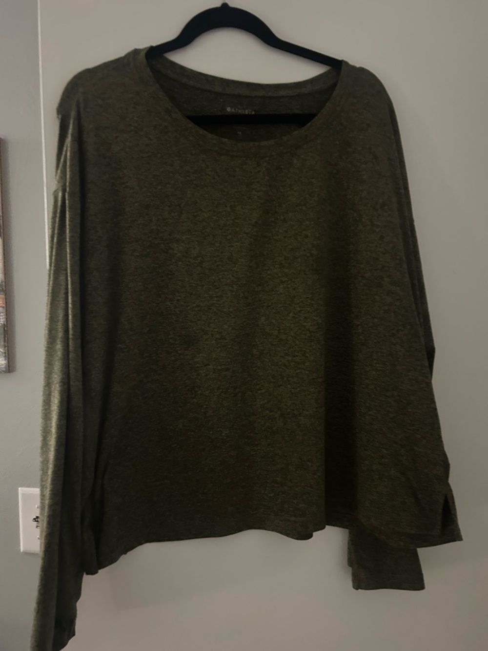 Athleta Olive Long Sleeve Top